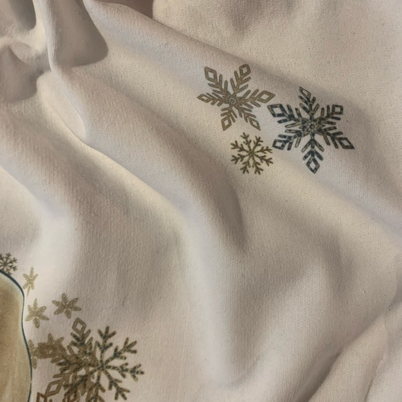 Cozy Snowflake Snowman Crewneck Sweatshirt Sizes S-XL - Picture 6 of 8